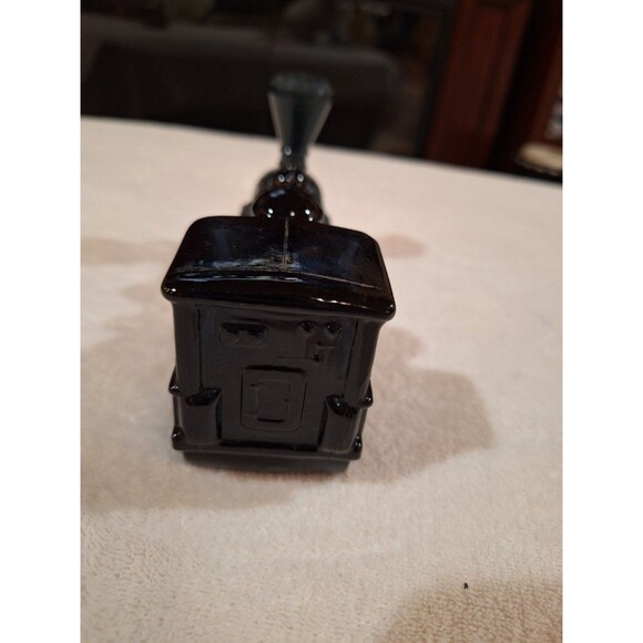 AVON Brown Glass Decanter TRAIN After Shave Bottle Locomotive Vintage - Picture 5 of 5